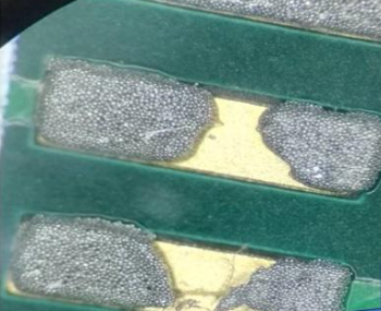 PCB with Insufficient Solder Paste 