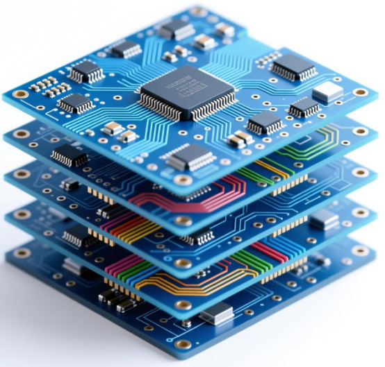 HDI PCB with buried and blind vias