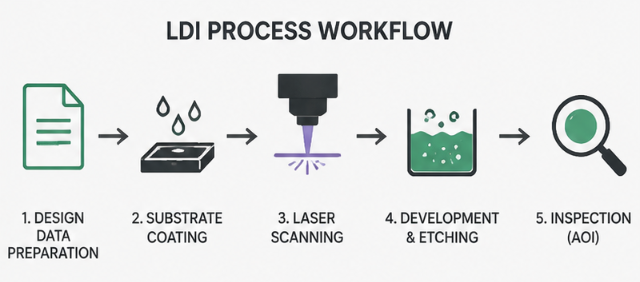 How does laser direct imaging work